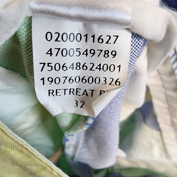 Chaps Pastel Colorblock Shorts Mens 32 Blue Green Pockets Cotton Southern Preppy - Picture 8 of 11